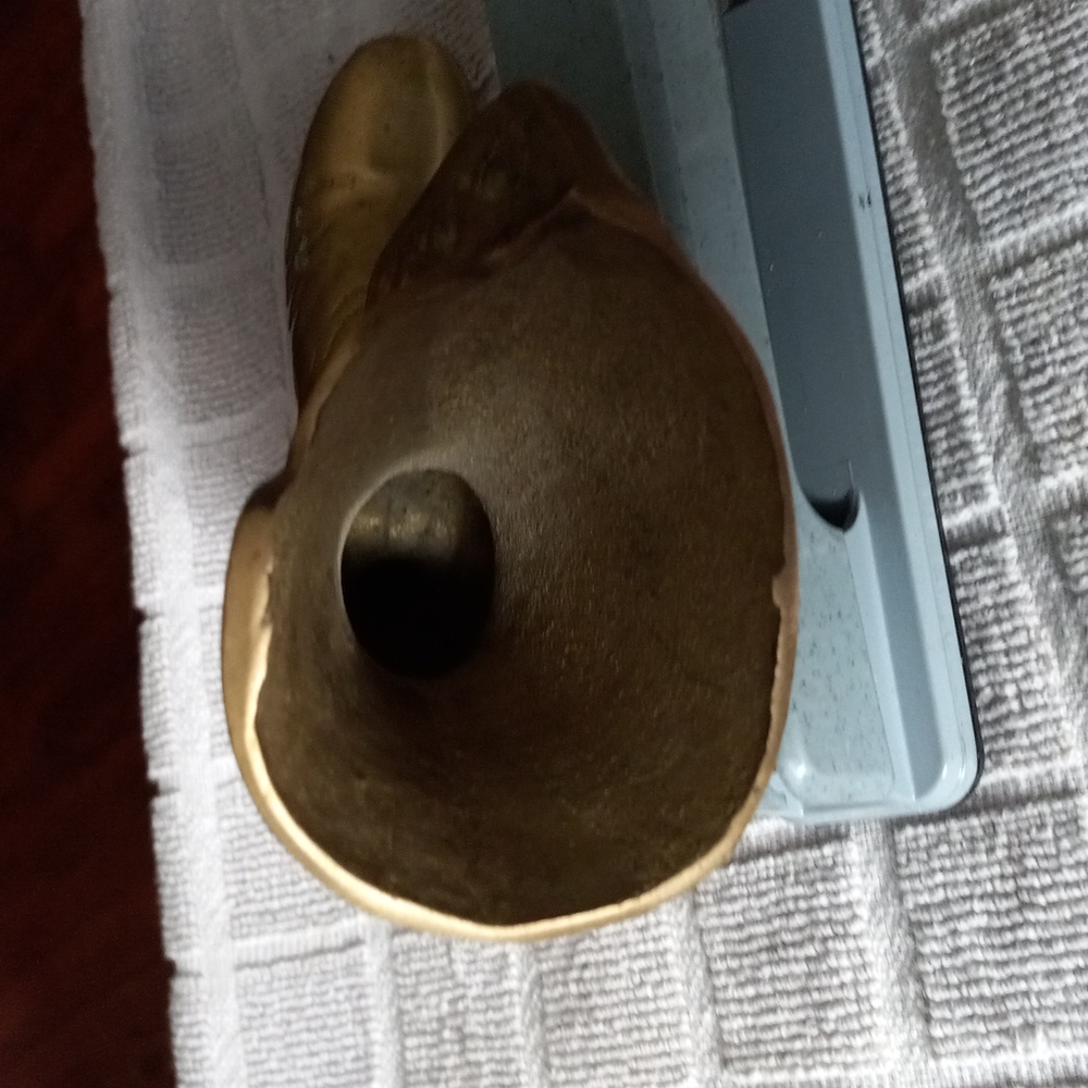 Vtg solid brass boot. - Picture 3 of 4